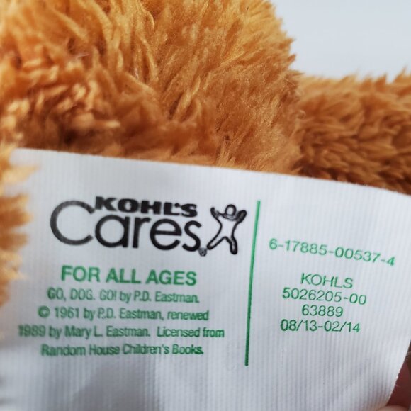 Kohl's Cares Go Dog Go Plush 16" Stuffed Animal - Picture 8 of 8